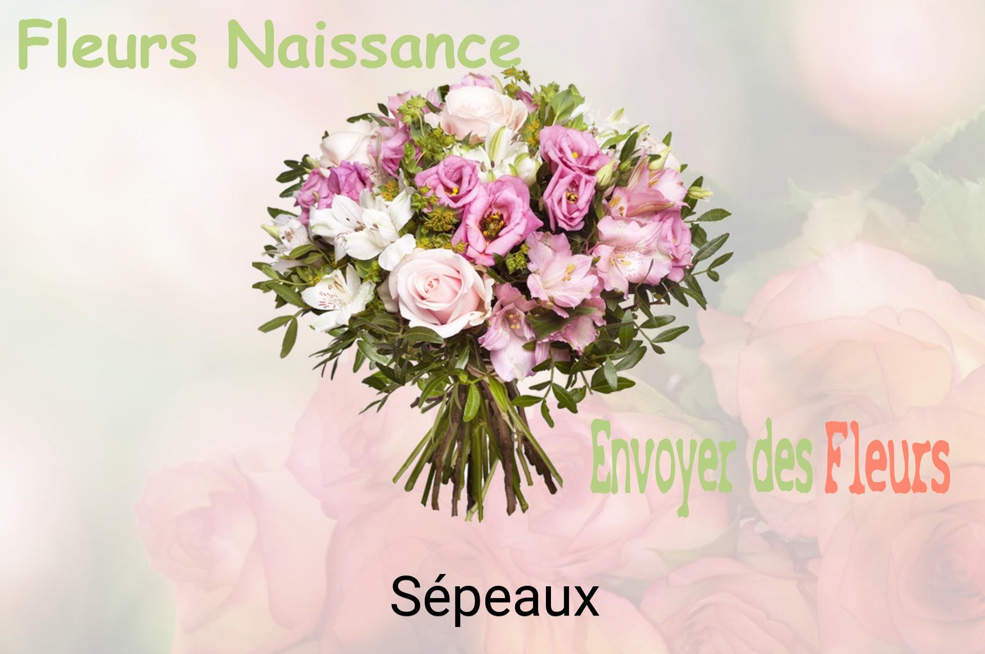 Bouquet de fleurs de naissance livré à Sépeaux